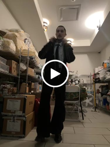 Customer video review of RIVET PANTS - BLACK