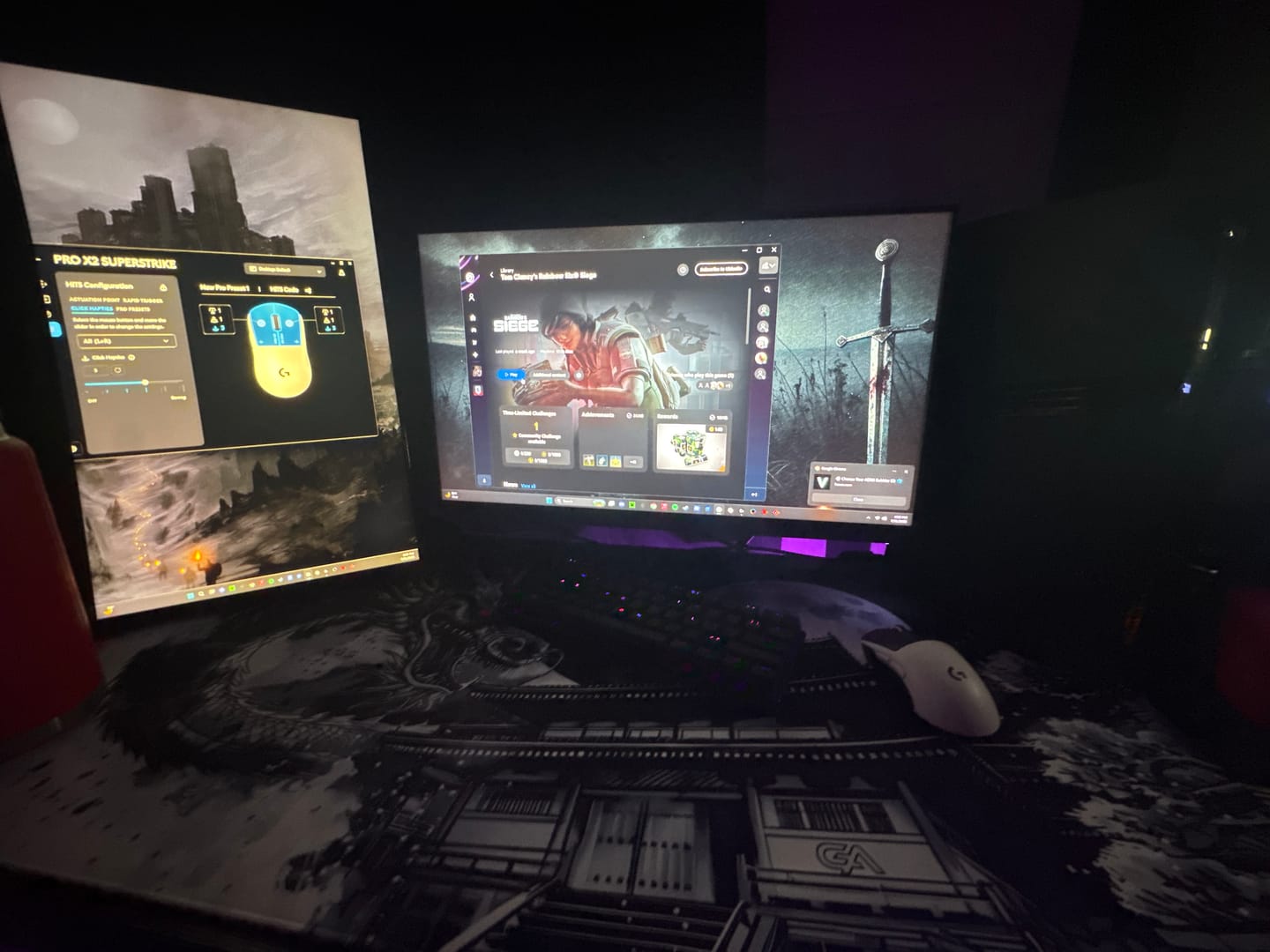 Customer photo review of Dragon Mousepad