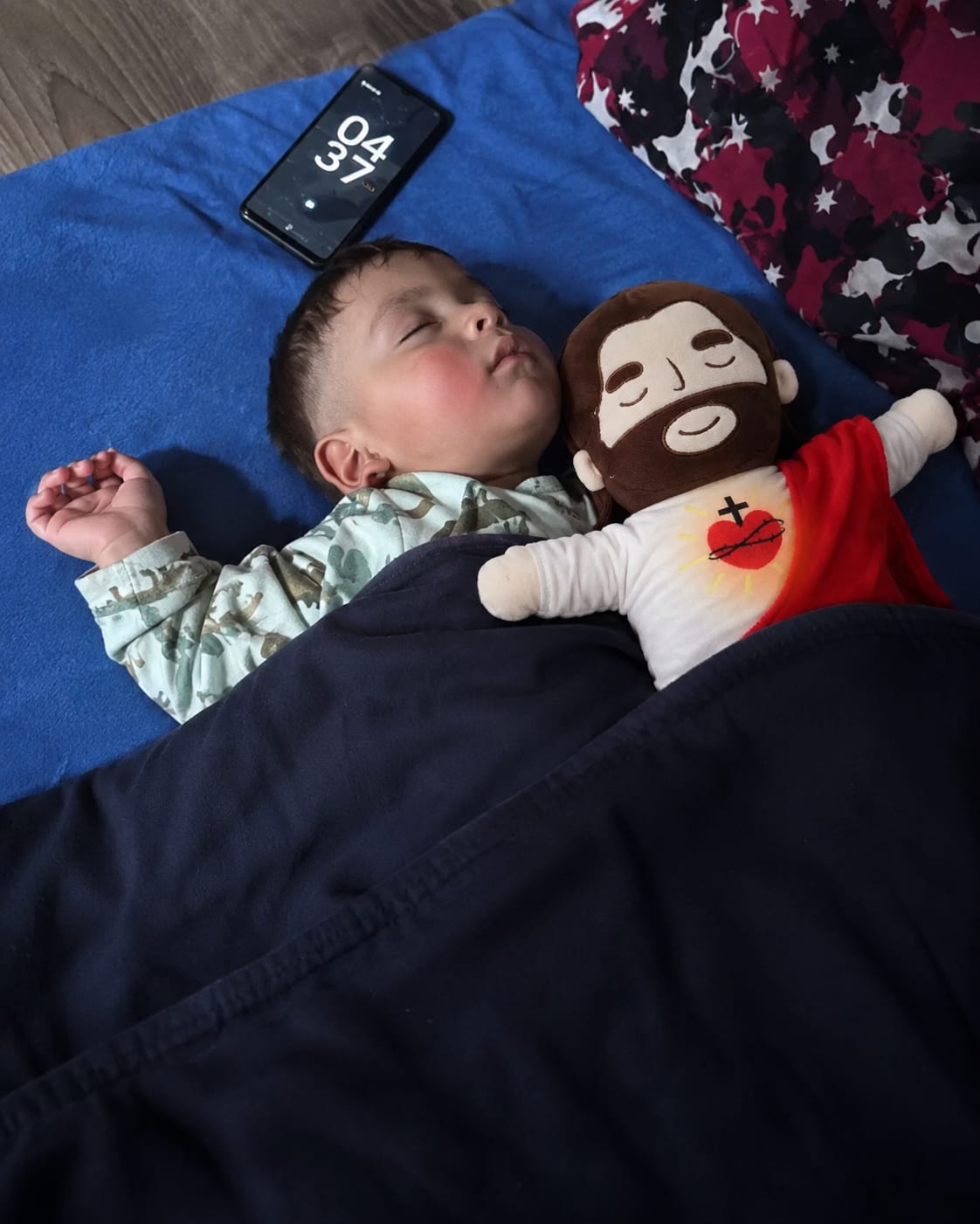 Customer photo review of Abrazo Bendito – Peluche Calmante con Respiración Suave