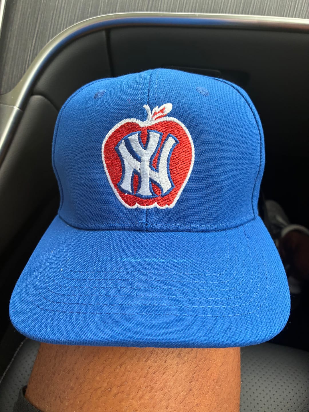 Customer photo review of Custom Royal 3D Puff Embroidery Flat Embroidery Casual Sport Baseball Cap