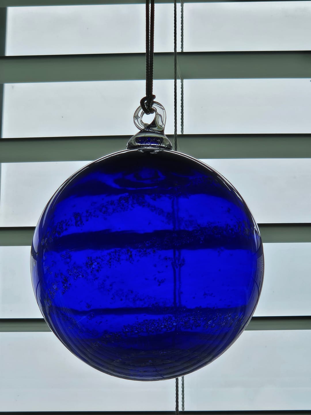 Customer photo review of Glass Christmas Ornament with Cremation Ashes