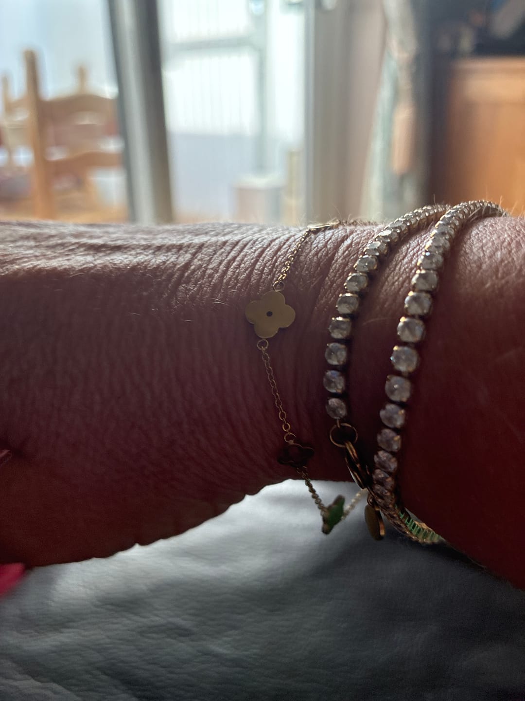 Customer photo review of Multi Clover Bracelet