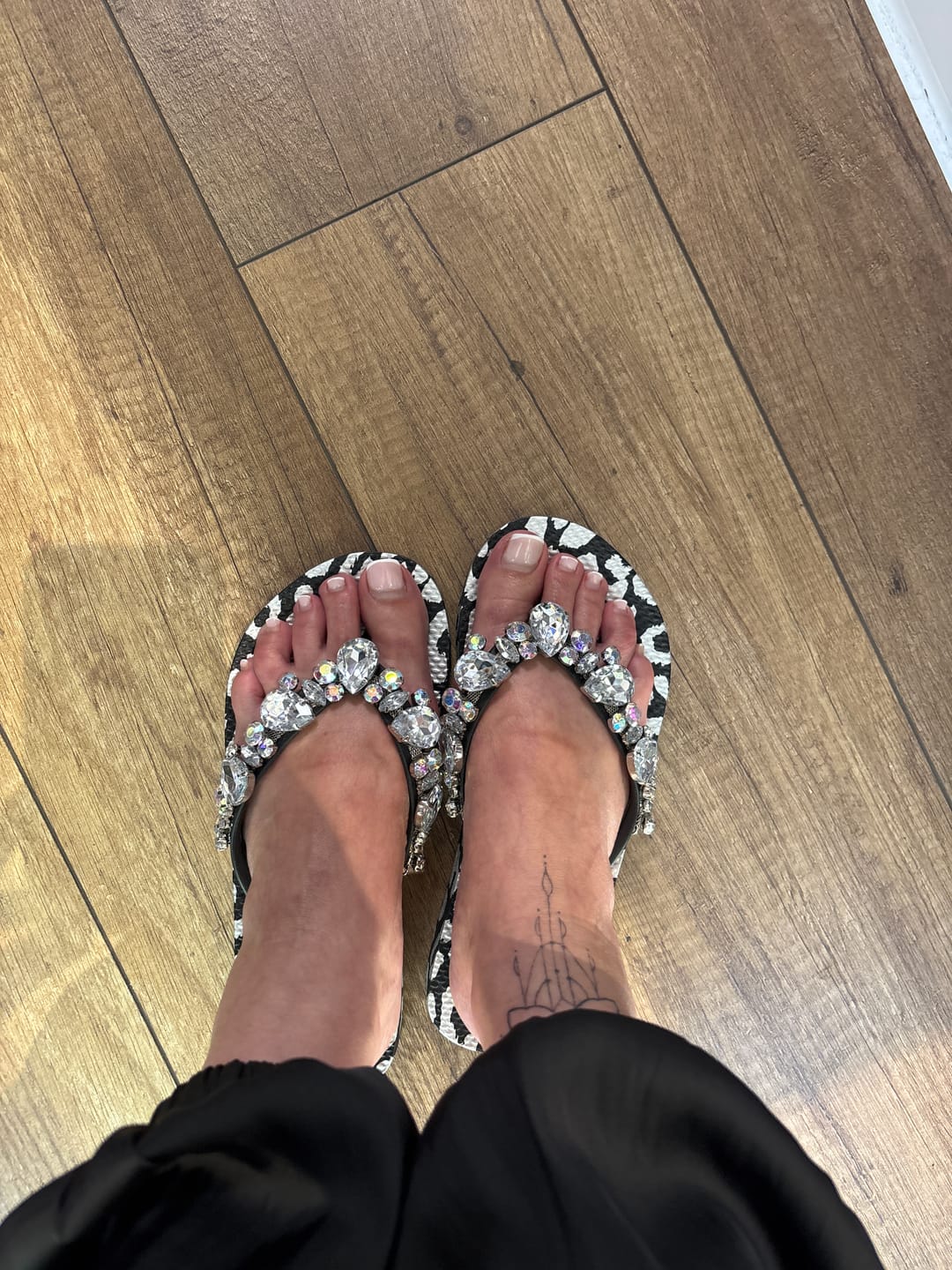 Customer photo review of Flip-Flop / Leo Schwarz - Silber / Transparent / Restbestände