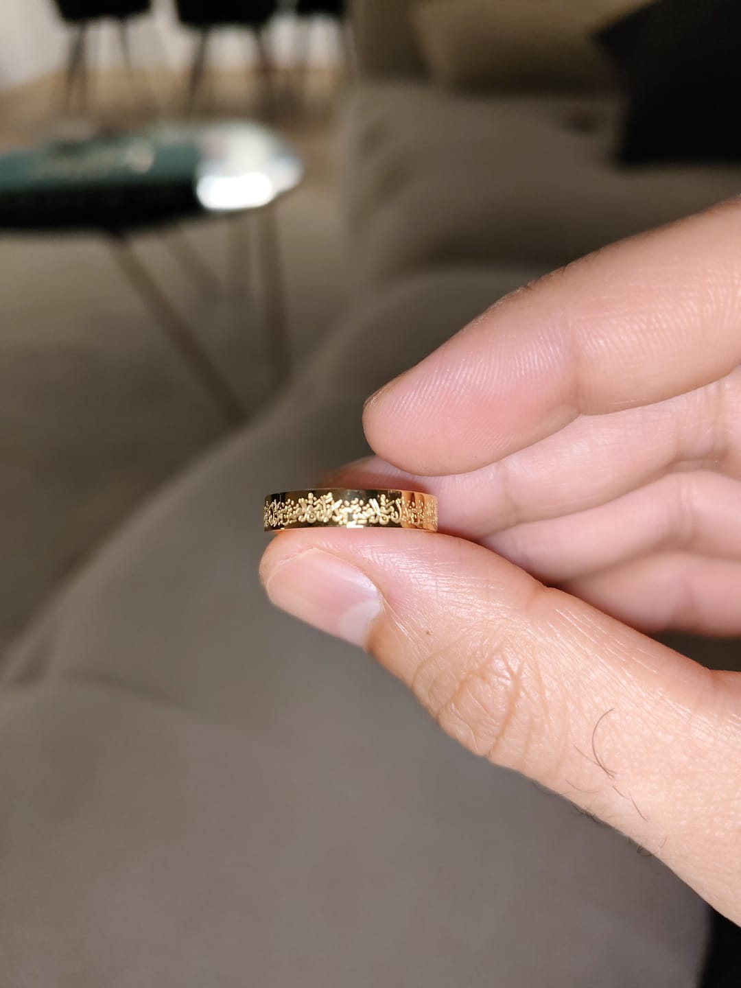 Customer photo review of "And we created you in Pairs" Ring