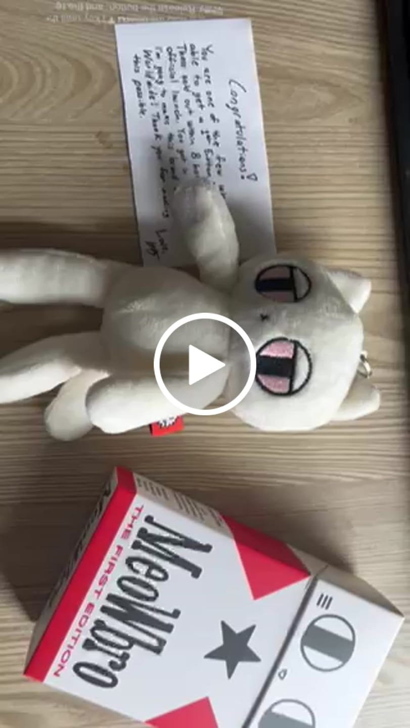 Customer video review of MeowBro Scrunch Plush