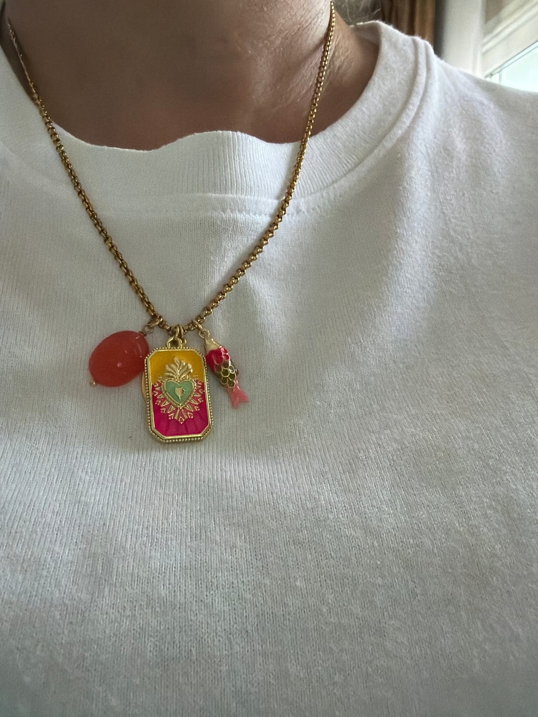 Customer photo review of Collier Gri-Gri — Trésors porte-bonheur