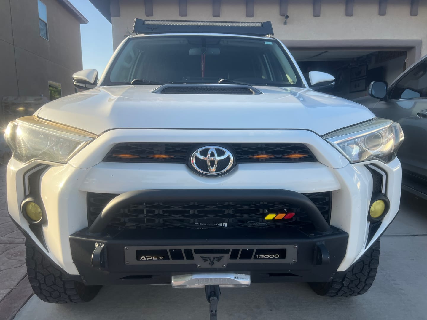 Customer photo review of Tri-Color TRD Pro Grille Badge Emblem