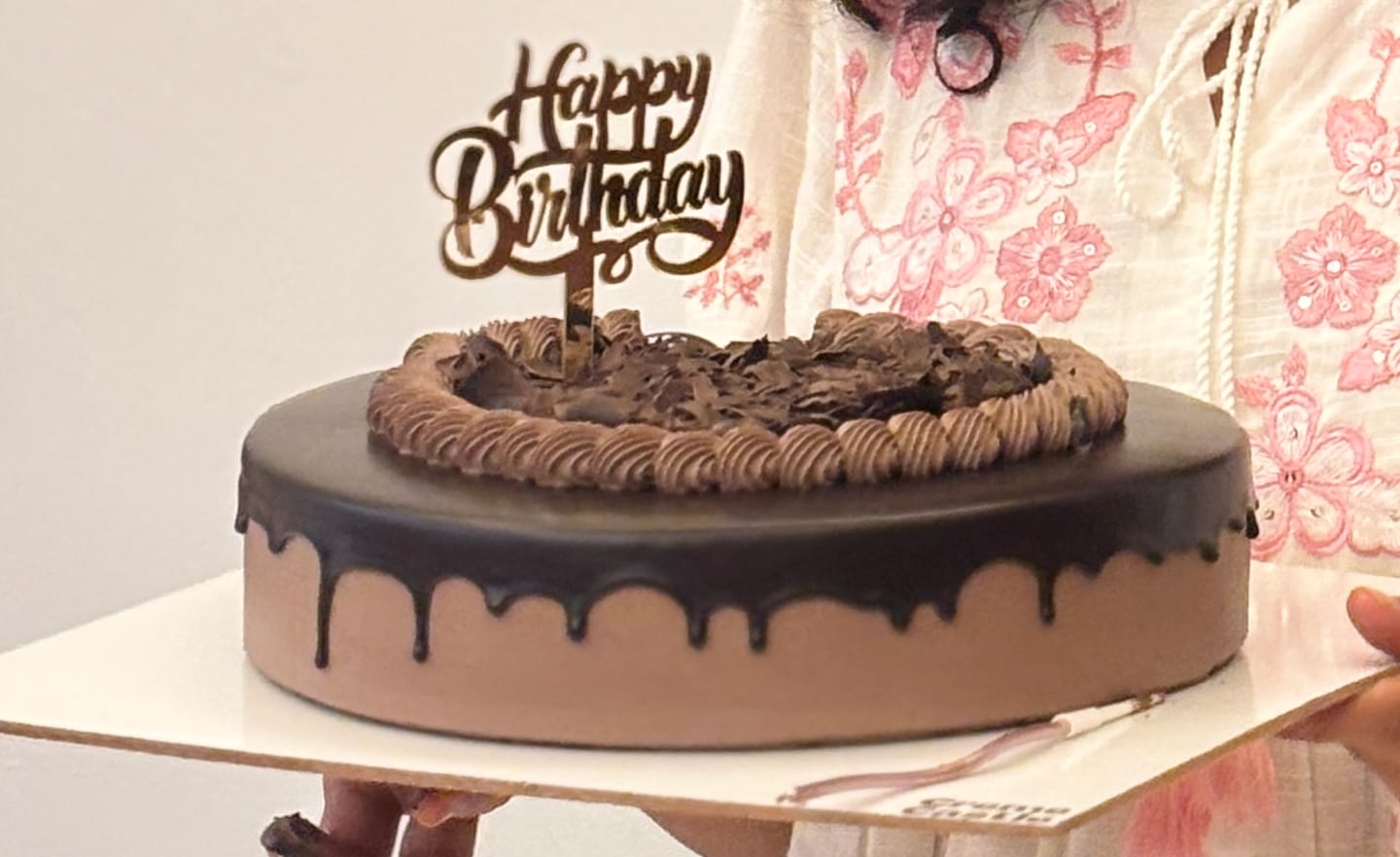 Customer photo review of Chocolate Mousse Cake