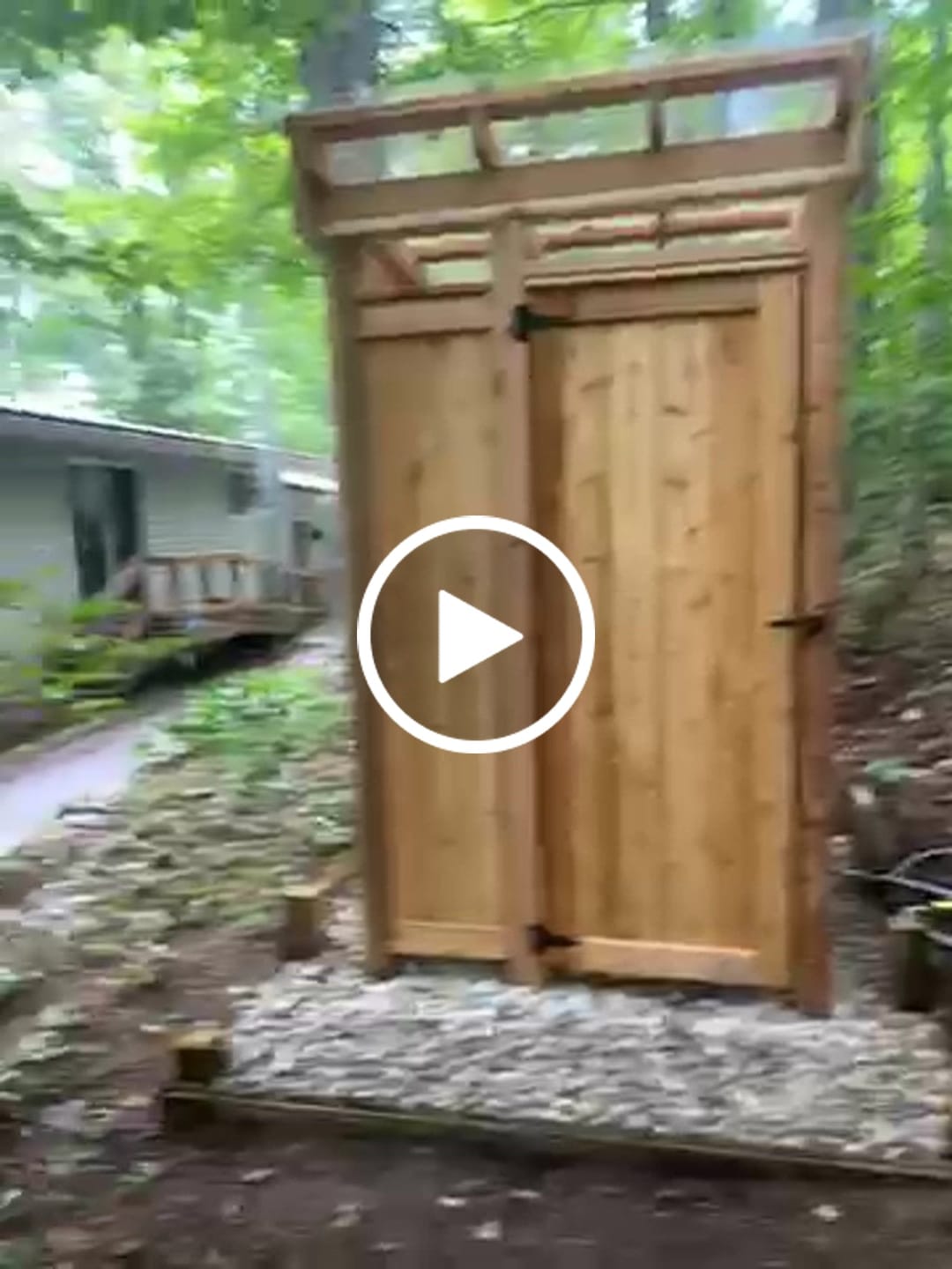 Customer video review of Dua-Function Outdoor Shower with Handheld and Rain Showerhead