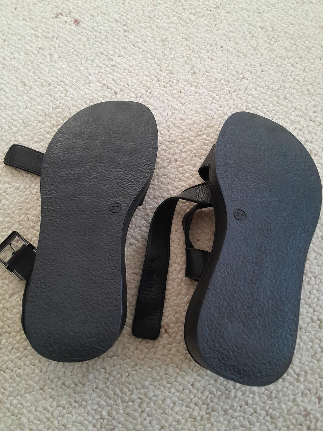 Customer photo review of Black Bretta Wedge Sandals