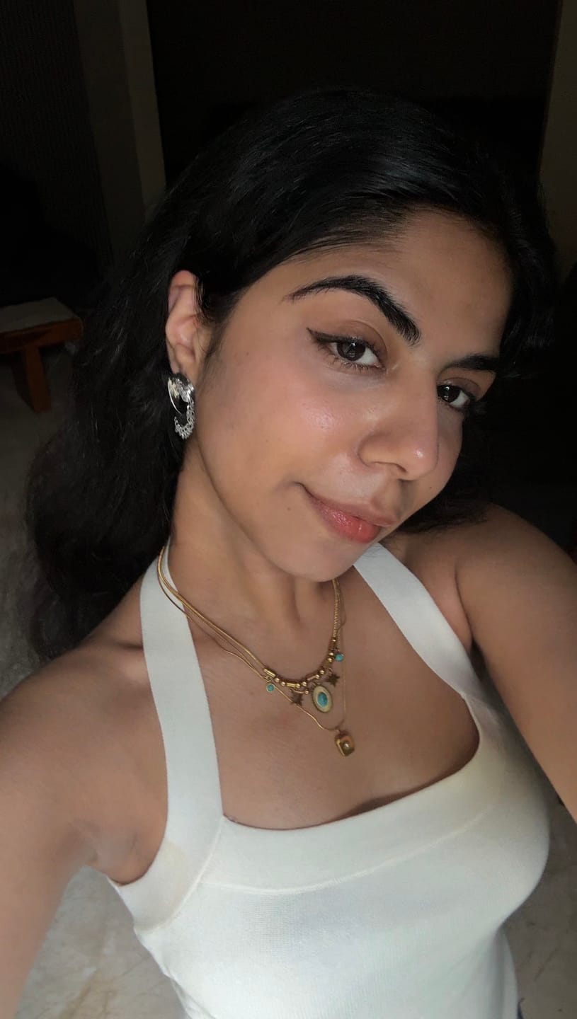 Customer photo review of Turquoise Sun Charm Statement Necklace