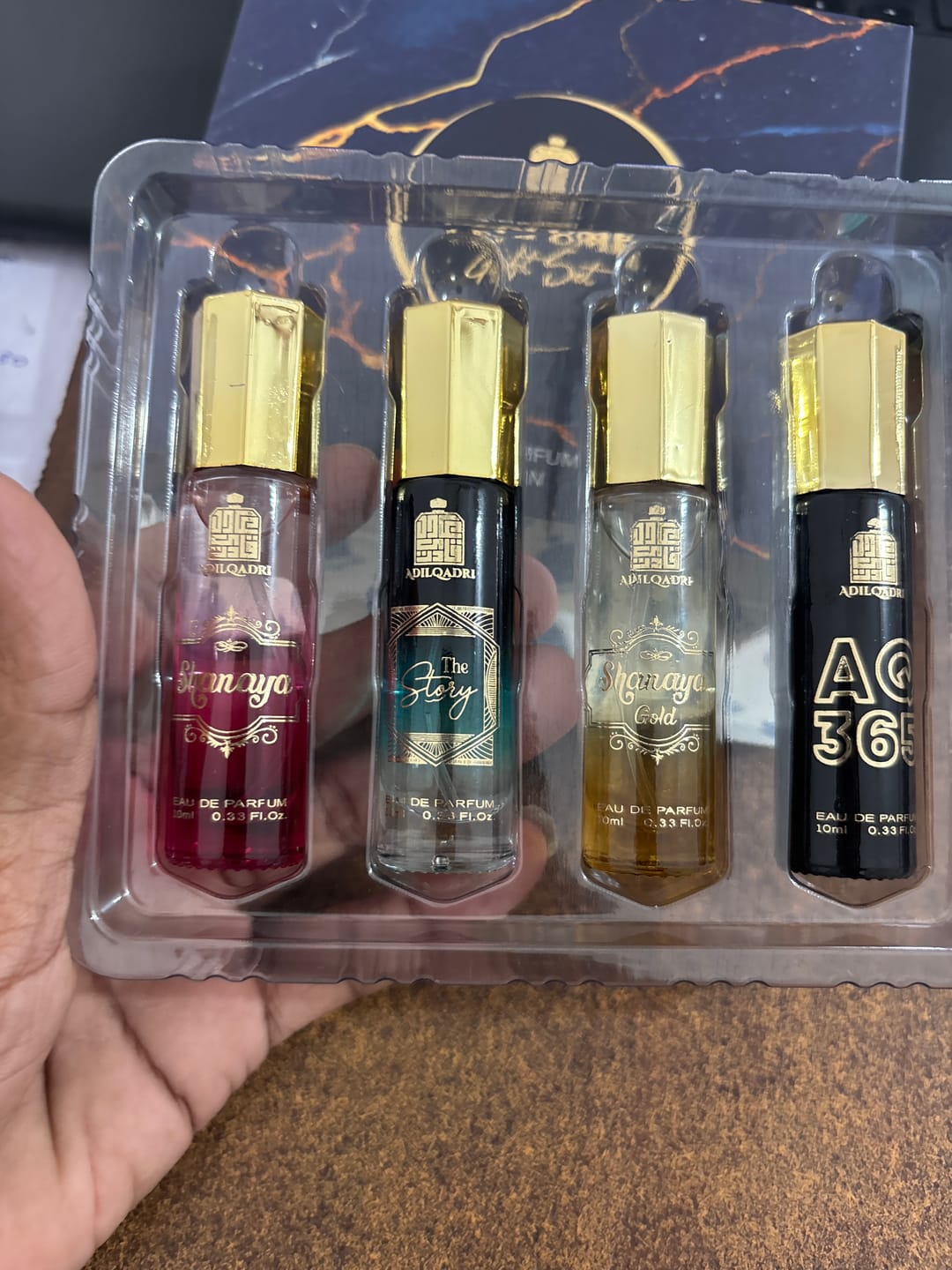 Customer photo review of Perfume Gift Set 4 Pcs Premium Perfume Spray
