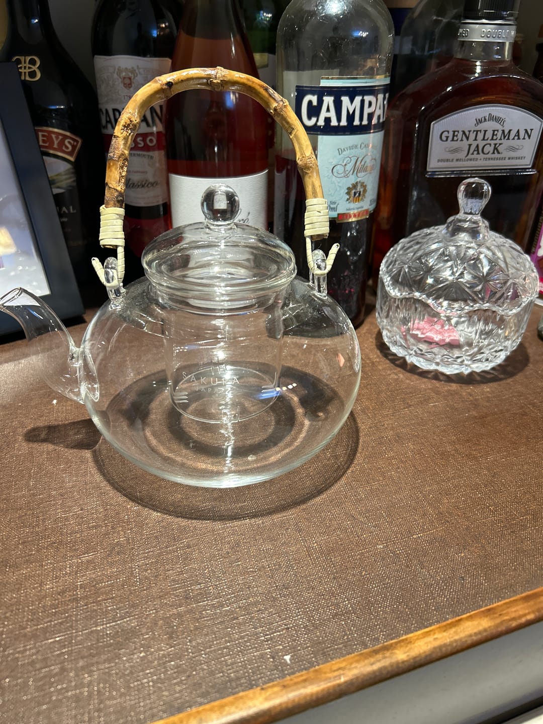 Customer photo review of Tetera Brighton Sakura De Vidrio Borosilicato Premium Con Asa De Bambú 1 Litro