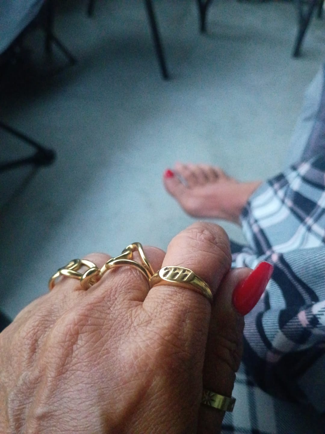 Customer photo review of Angelica® Angel Number Signet Ring