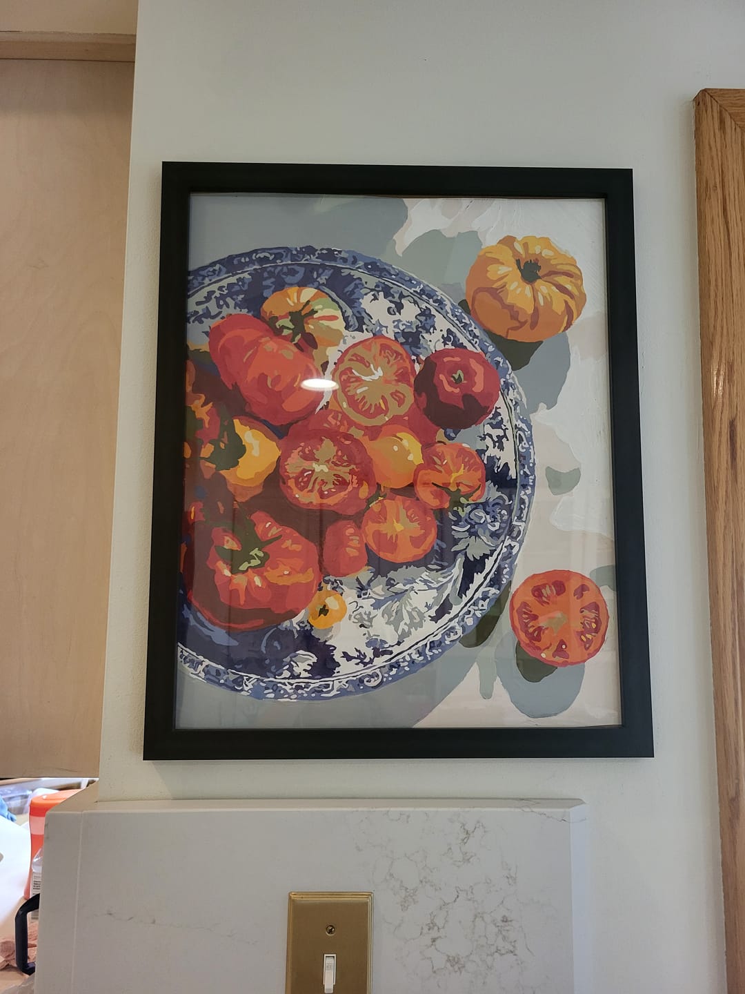Customer photo review of Summer Plate | Paint by Number