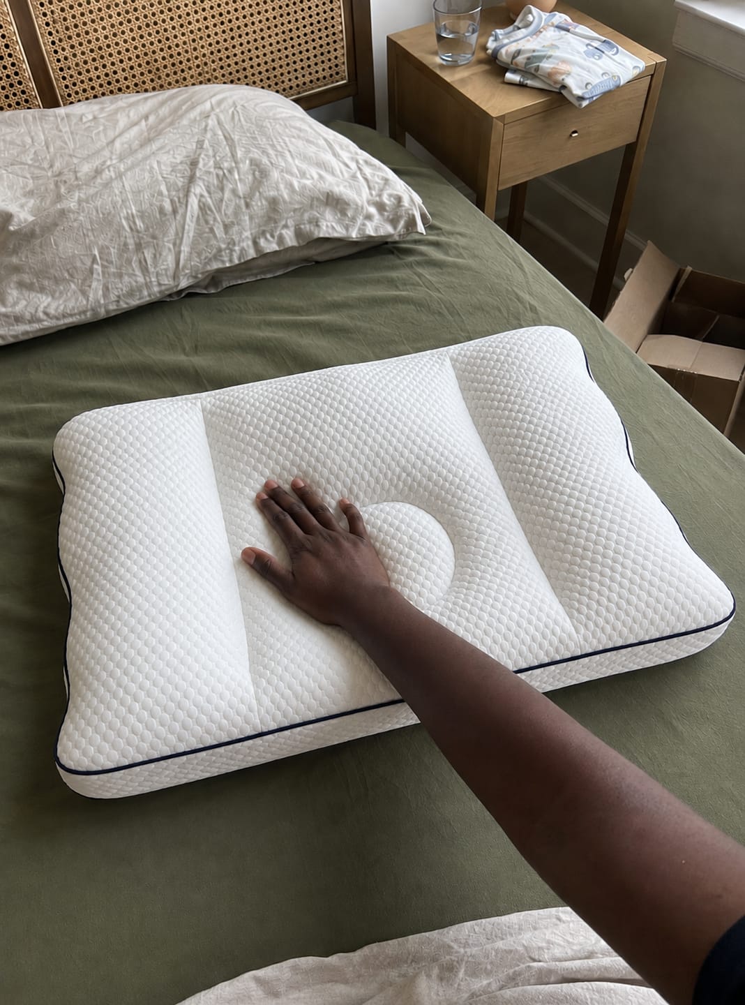 Customer photo review of Kid Ergonomic Posture Pillow | Fix the Problem Before It Starts