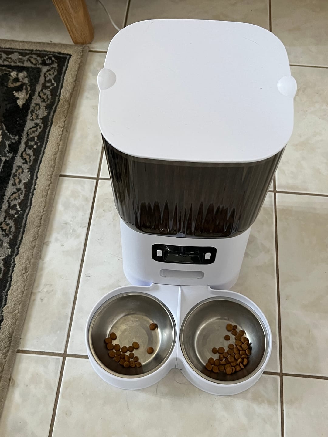 Customer photo review of 5L Automatic Pet Feeder with Camera & Wi-Fi App