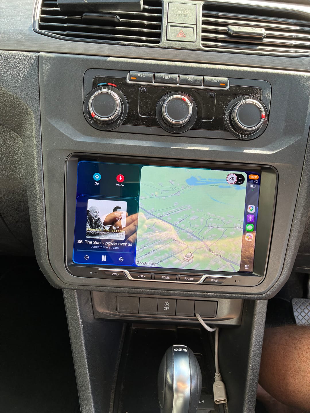 Customer photo review of VW Caddy 2003-2020 Wireless Apple CarPlay Upgrade Kit