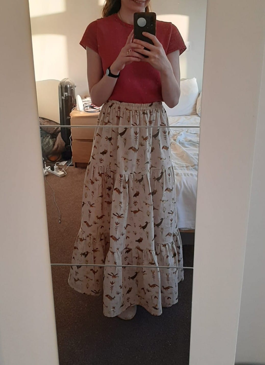 Customer photo review of Birdsong Blossom Flat Double Gauze Fabric
