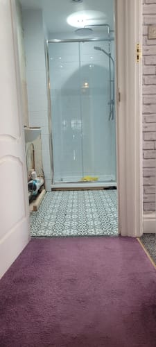 Customer photo review of 1000 x 760 Rectangle Stone Shower Tray