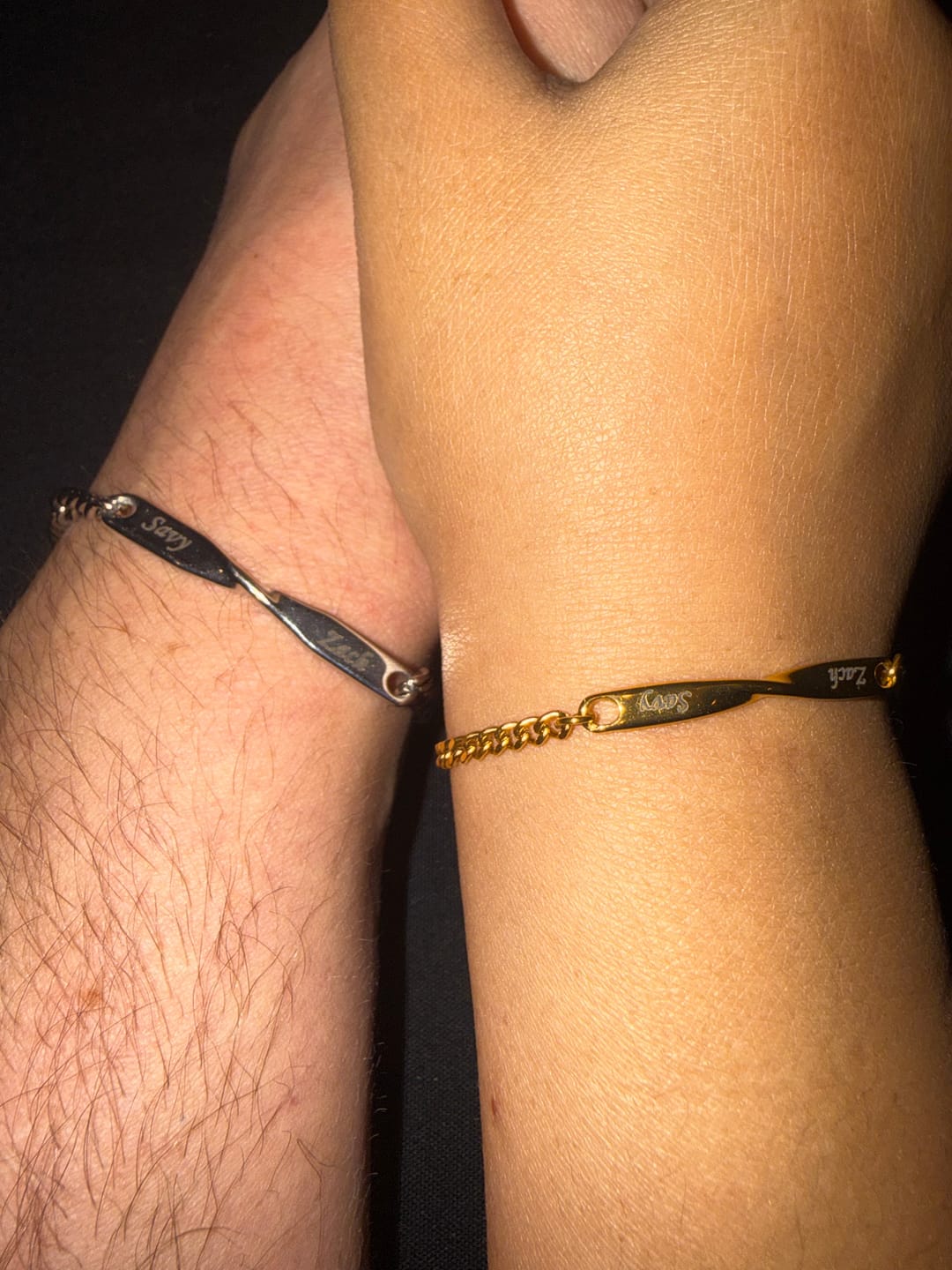Customer photo review of Infinity Bond Matching Bracelet