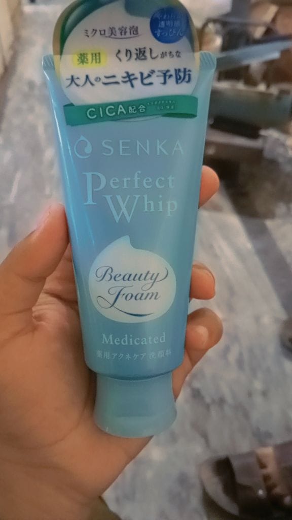 Customer photo review of Senka Perfect Whip Acne Care 120g – Medicated Foam Cleanser