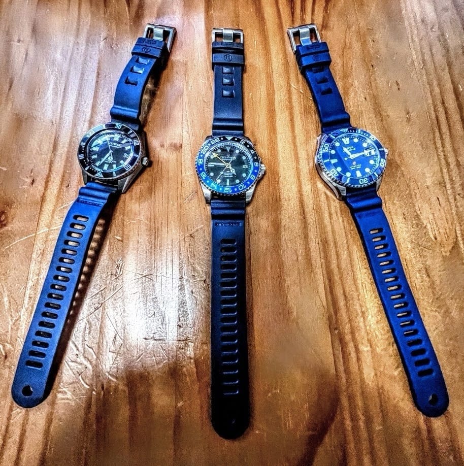 Customer photo review of Divecore - American FKM - HP Professional Diving Watch Strap - Black