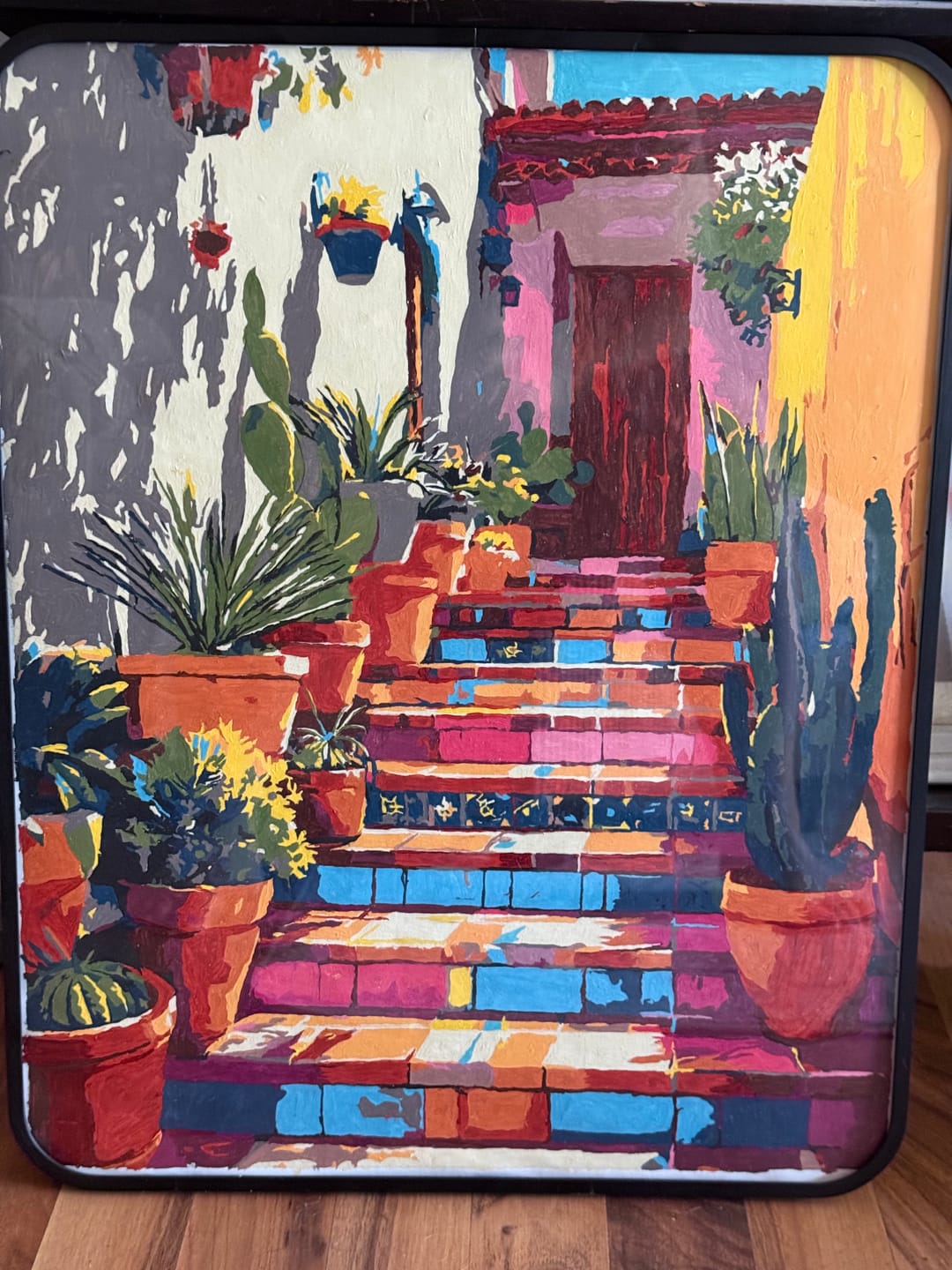 Customer photo review of Stairs to Mexico | Paint by Number
