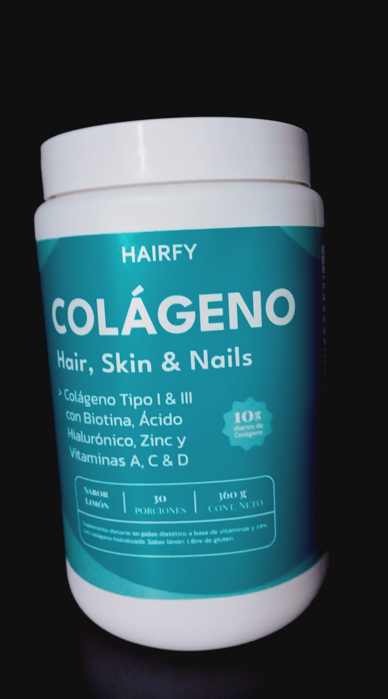Customer photo review of Colágeno Hair, Skin & Nails