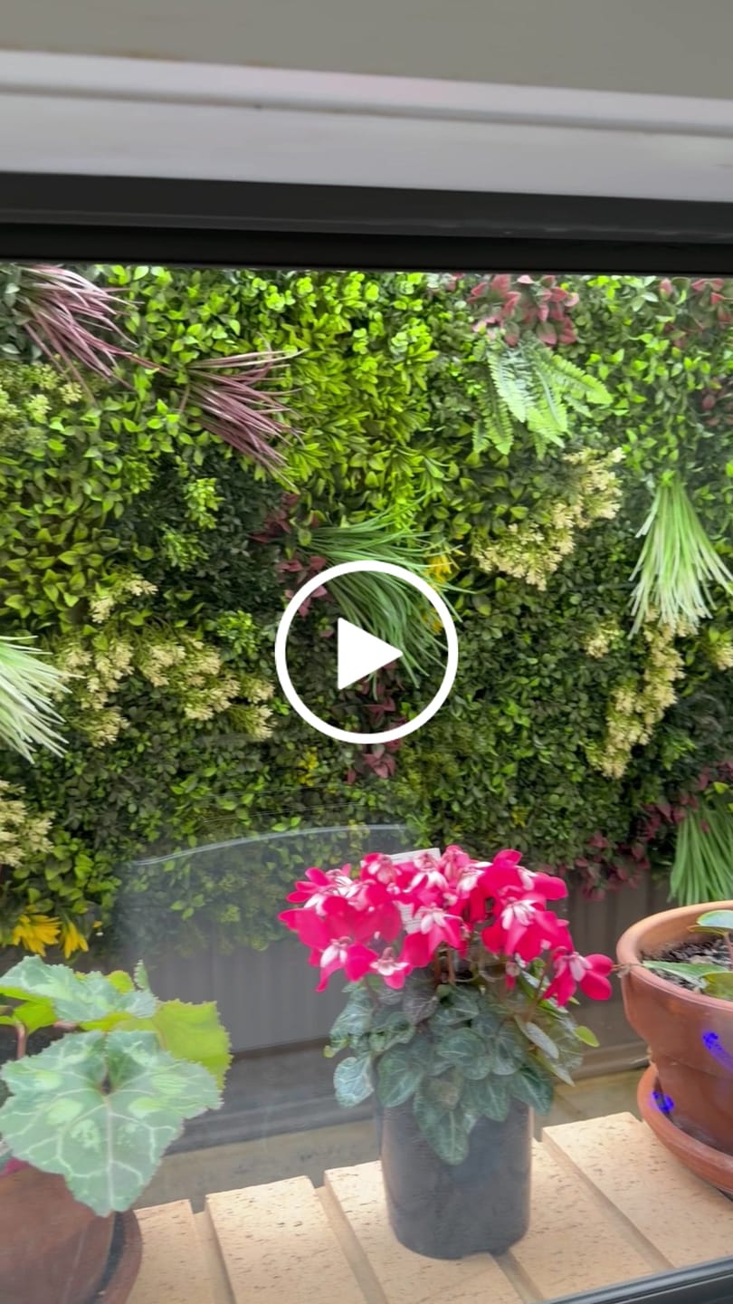 Customer video review of Luxury Evergreen Rainforest Recycled Vertical Garden Green Wall Panel 1m x 1m – SGS UV Resistant