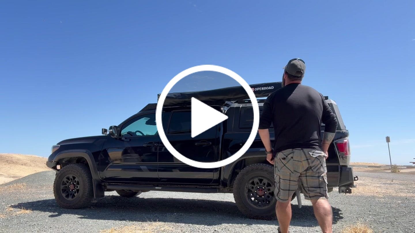 Customer video review of OPENROAD  270 Free Standing Awning for Camping-Adventure Series