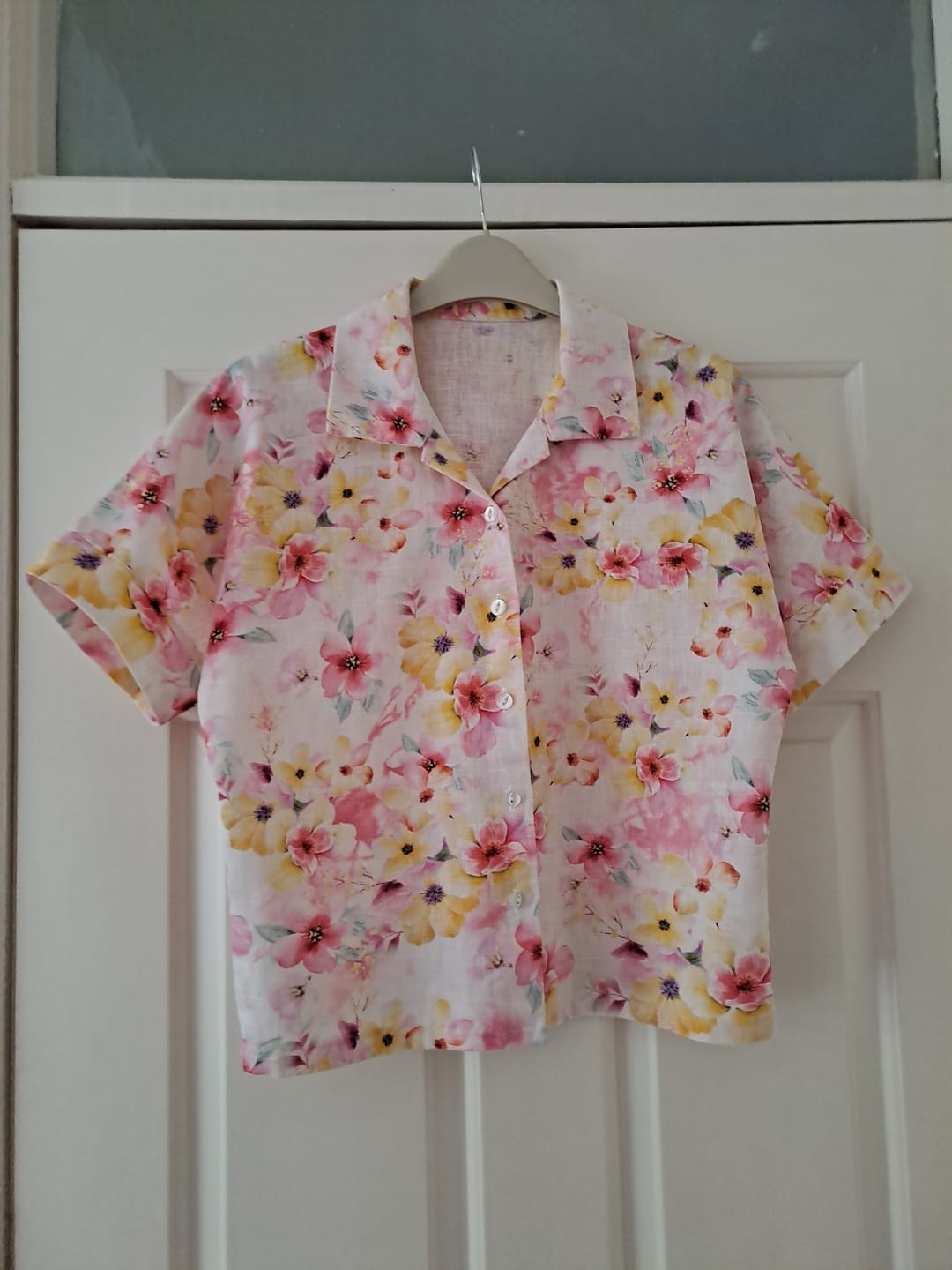 Customer photo review of Delicate Bloom Cotton Linen Fabric