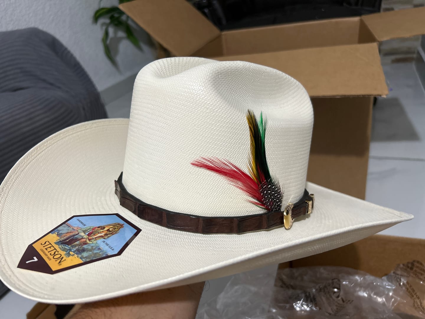 Customer photo review of Sombrero Stetson Ala 4  Evilla de Oro 1000x