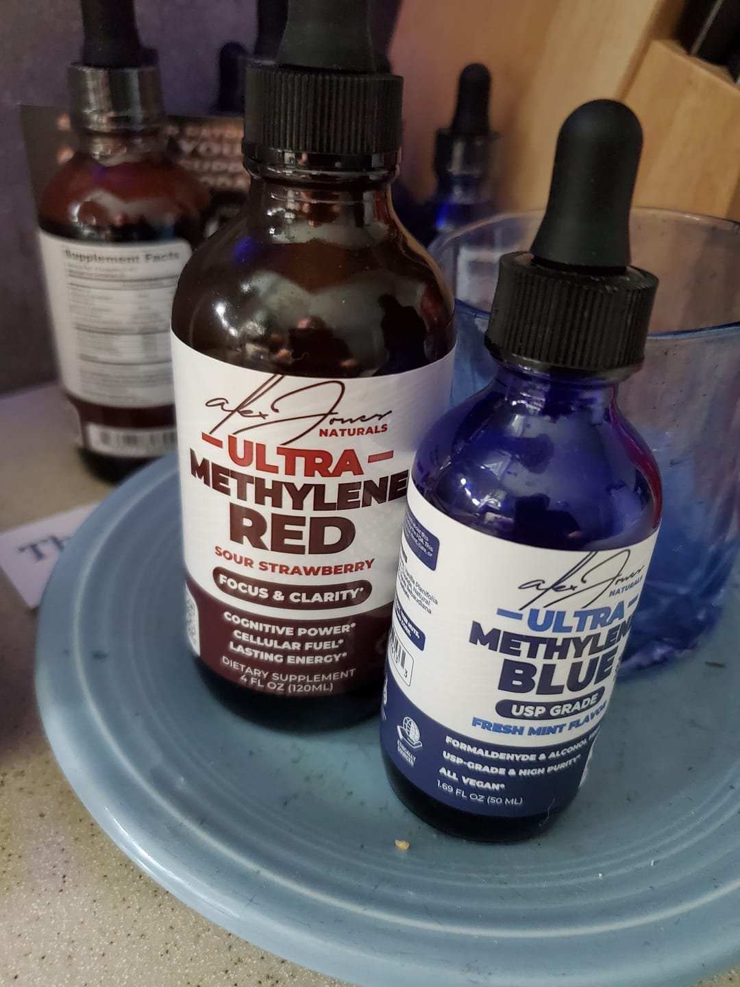 Customer photo review of The Ultra Methylene Red - Sour Strawberry (120ML) (30 Servings)