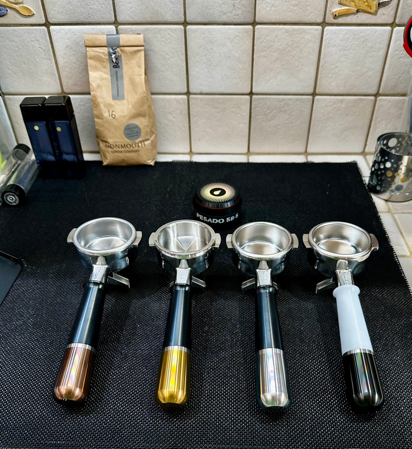Customer photo review of Modular Portafilter Handles