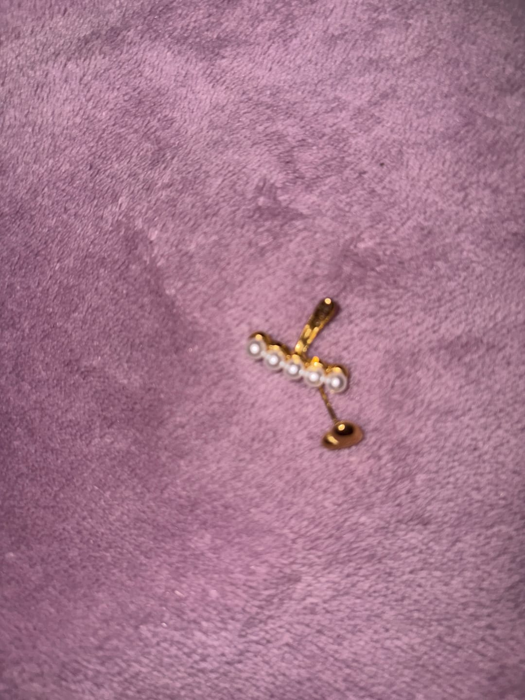 Customer photo review of Pearl & Heart Romance Earrings