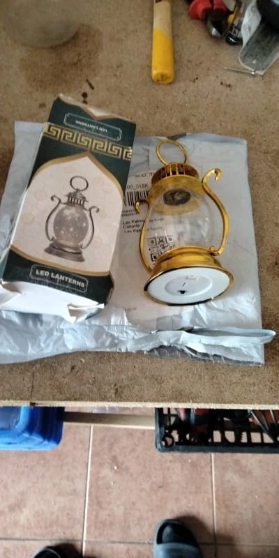 Customer photo review of Vintage Portable Oil Lamp Christmas LED Night Lights Battery Powered Indoor Outdoor Hanging Lanterns Festive Party Decoration