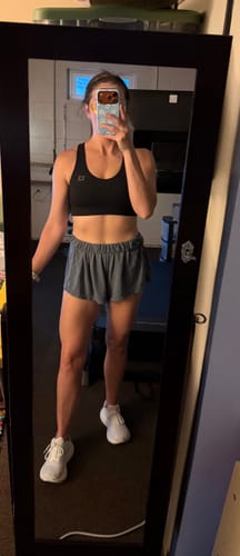 Customer photo review of Vivid Criss-Cross Sports Bra