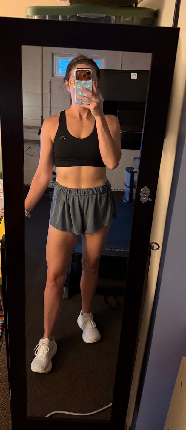 Customer photo review of Vivid Criss-Cross Sports Bra