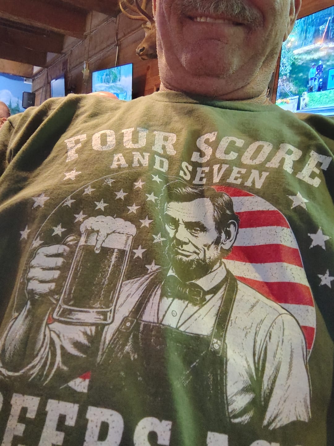 Customer photo review of Seven Beers Ago T-Shirt