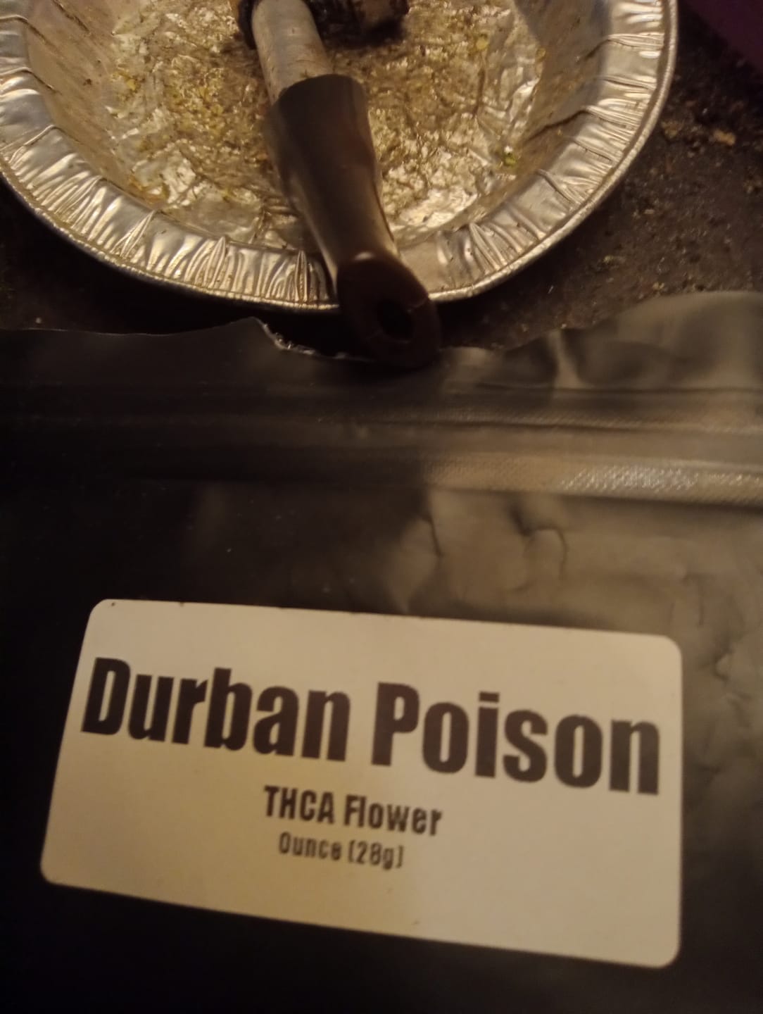 Customer photo review of Durban Poison THCA Flower (Budget)