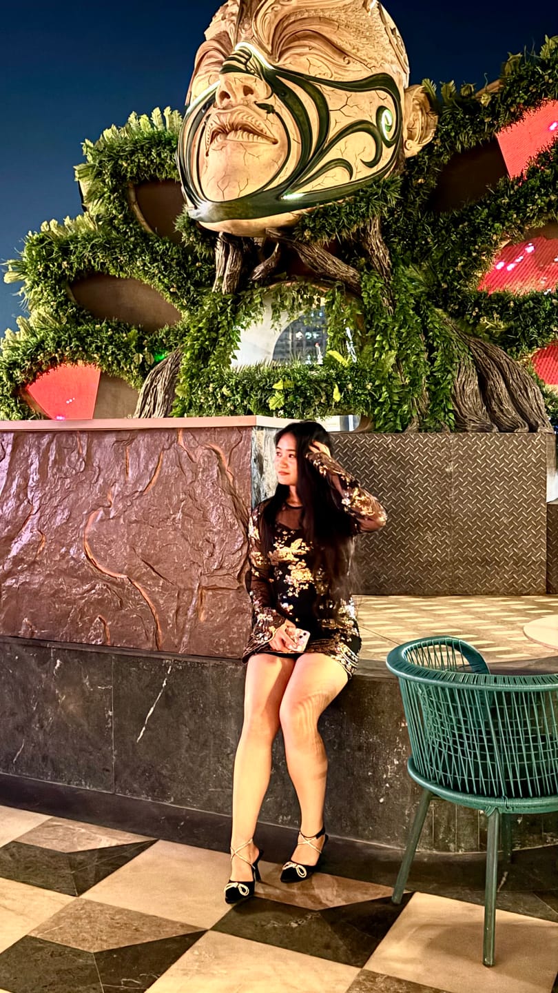 Customer photo review of Rome Sequined Dress in Black