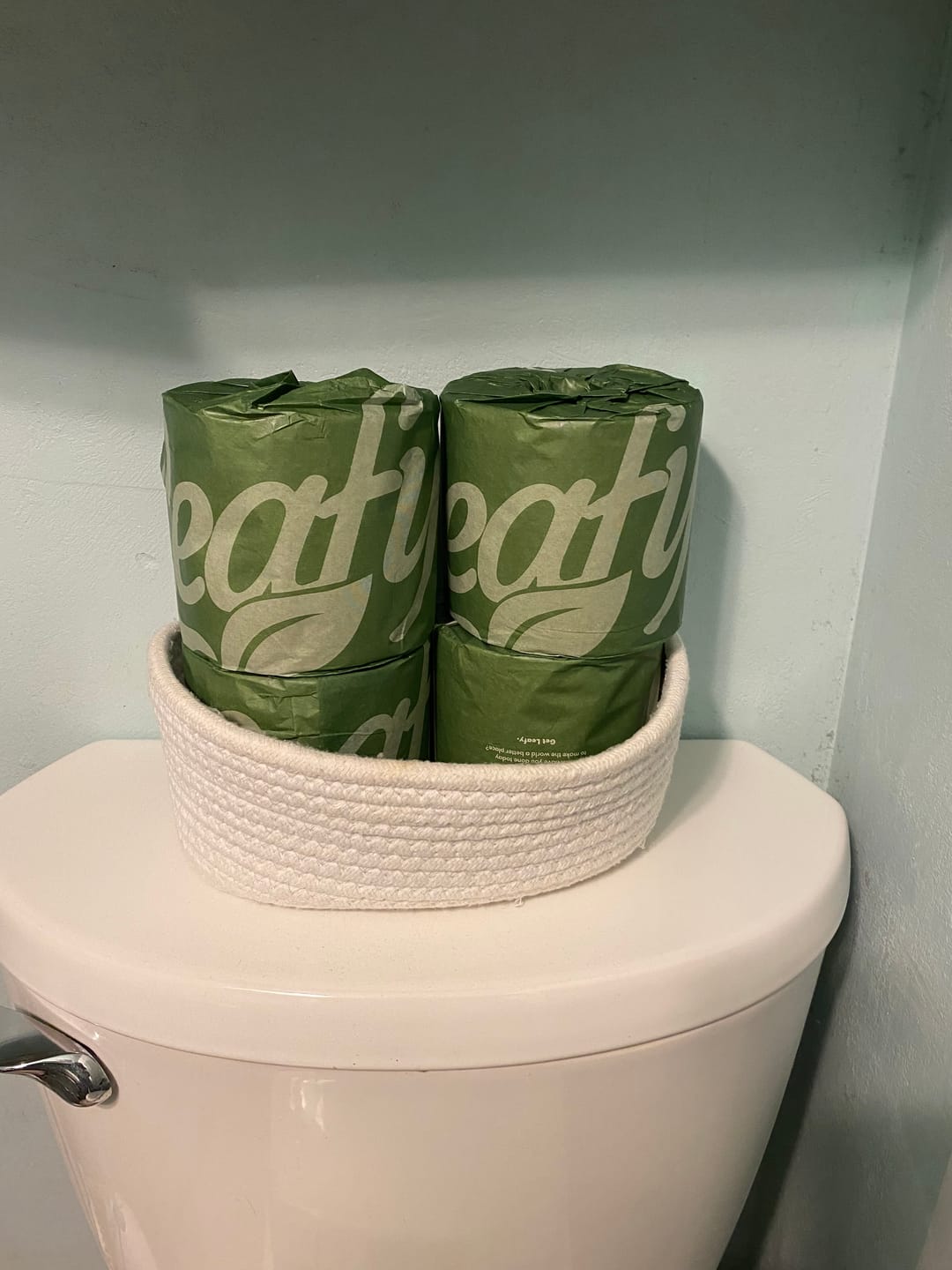 Customer photo review of Leafy EarthSoft Bamboo - 12 roll 2 ply