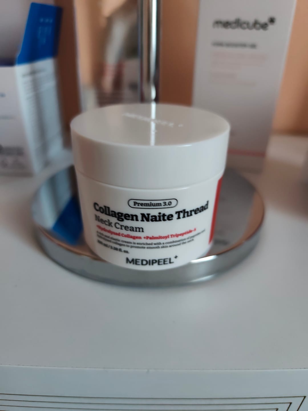Customer photo review of Kakla liftinga krēms ar kolagēnu MEDI-PEEL Premium Collagen Naite Thread Neck Cream 3.0