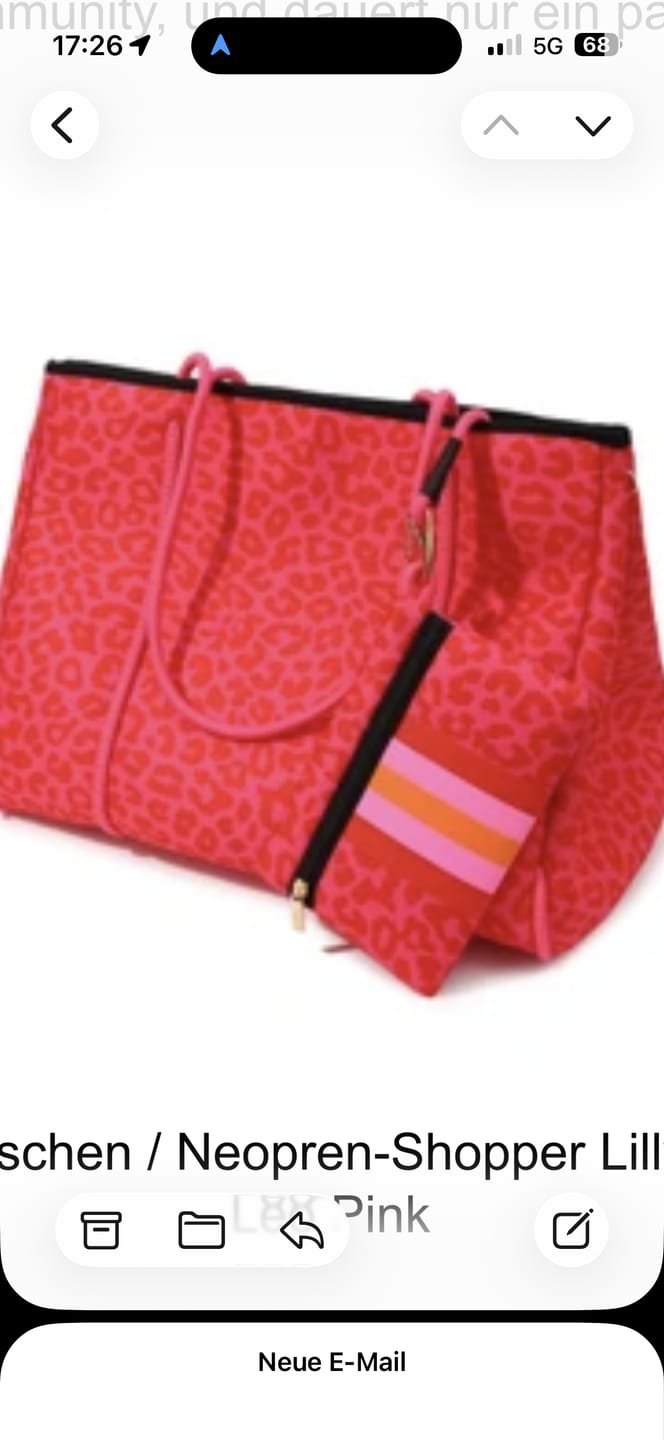 Customer photo review of Taschen / Neopren-Shopper Lilly - Leo Pink