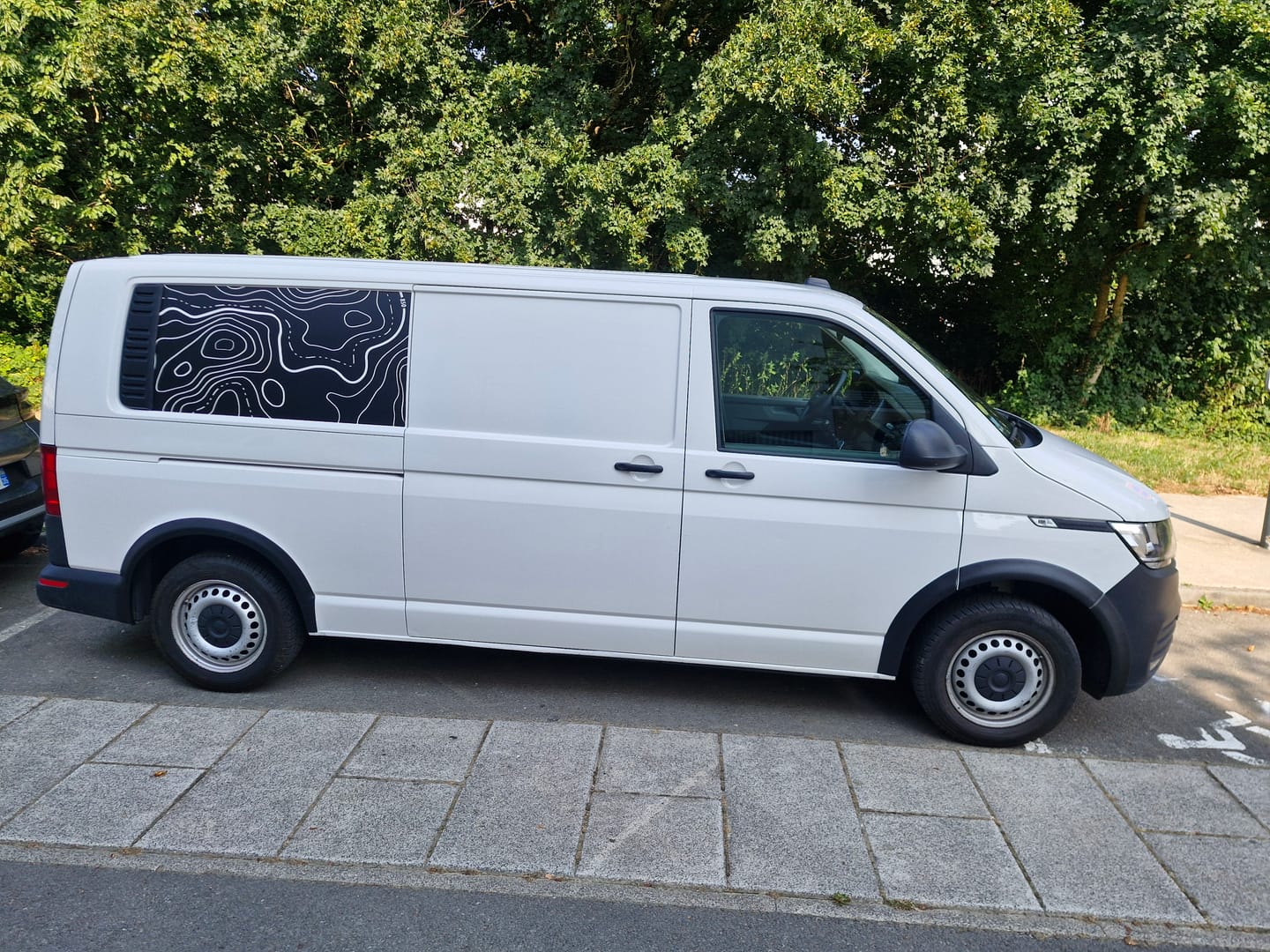 Customer photo review of Volkswagen Transporter Topographic Map Decals