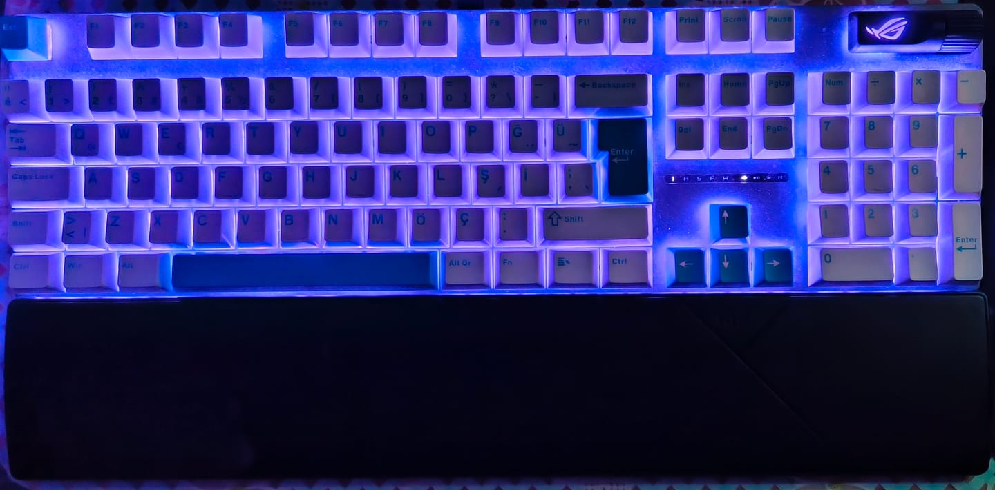 Customer photo review of Wraith Çift Enjeksiyonlu PBT Türkçe Tuş Takımı