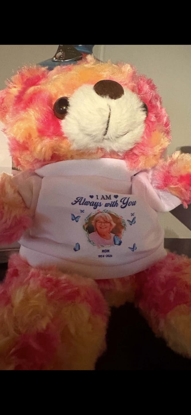 Customer photo review of I'm Always With You - Personalized Memorial Teddy Bear