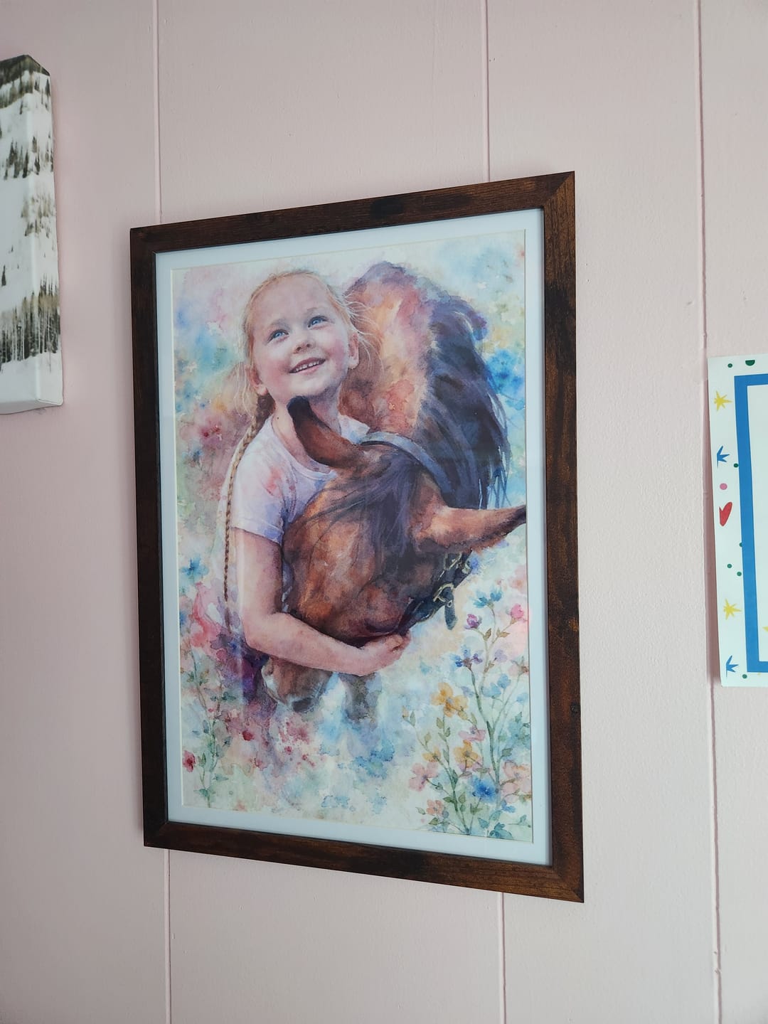 Customer photo review of Watercolor - Personalized Poster