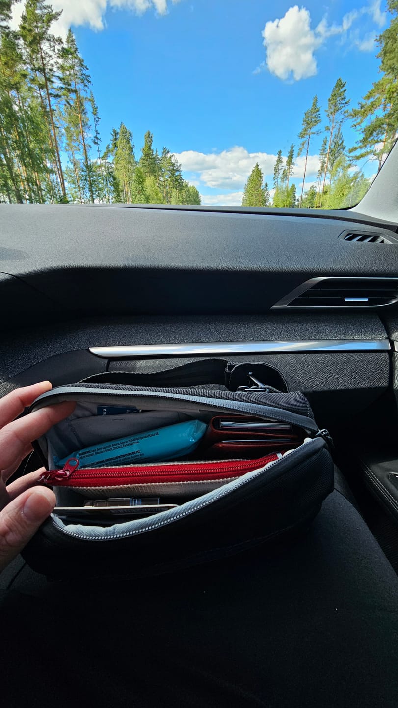 Customer photo review of Crossbody Organizer
